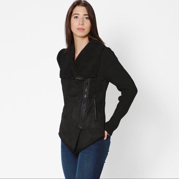 BlankNYC Shawl Collar Faux Suede Jacket - Picture 2 of 4